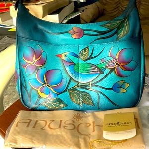 Leather Handpainted Anuschka handbag